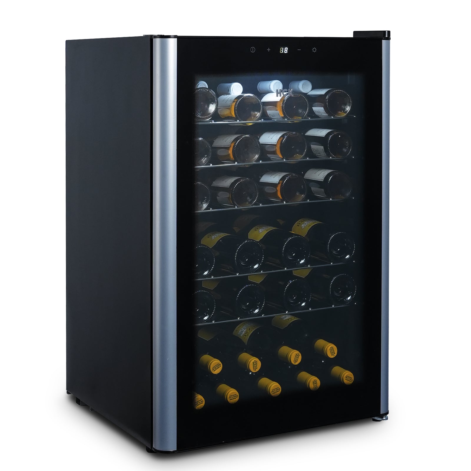 4 Cu Ft 48 Bottle Wine Cooler with Frost-Free Glass Door