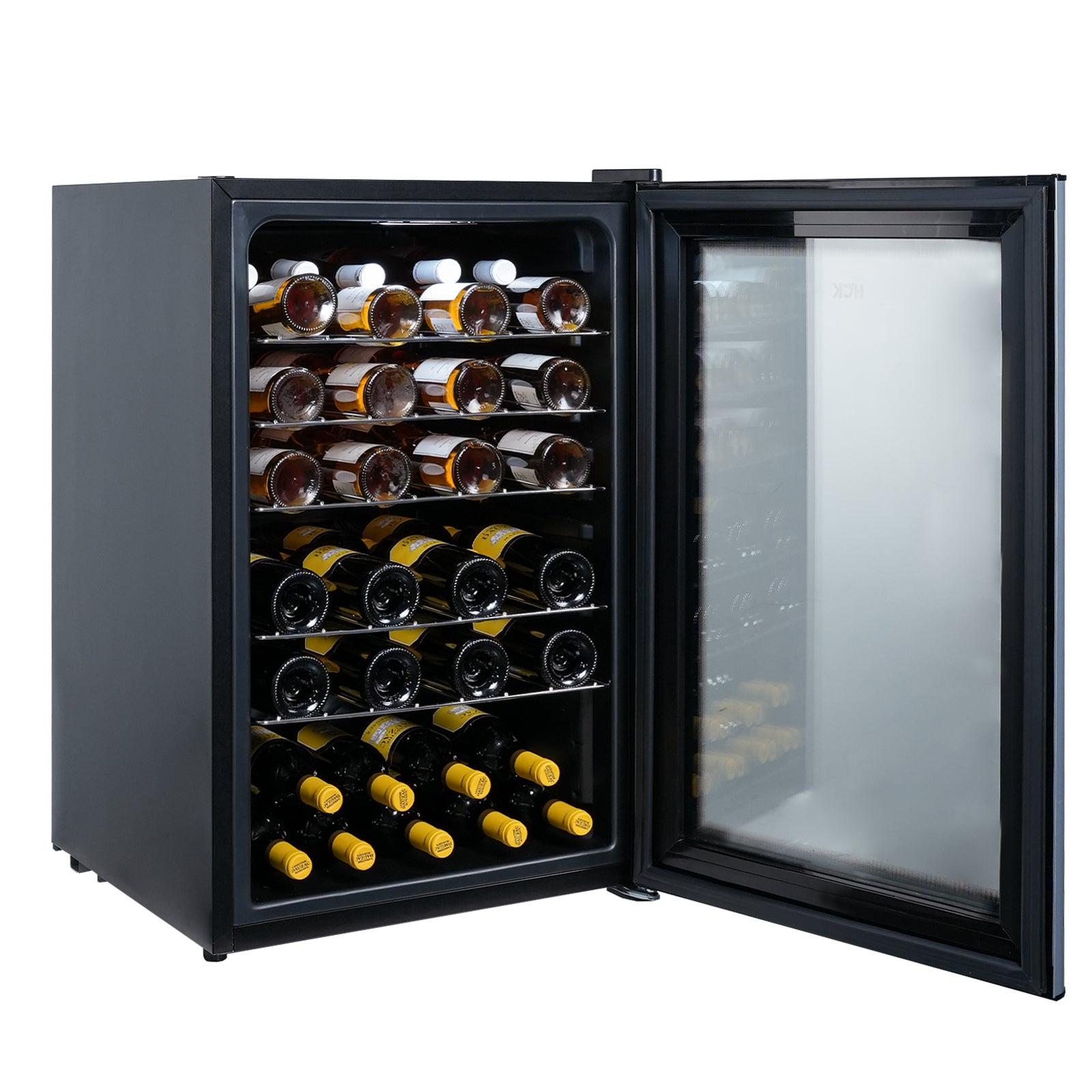 4 Cu Ft 48 Bottle Wine Cooler with Frost-Free Glass Door