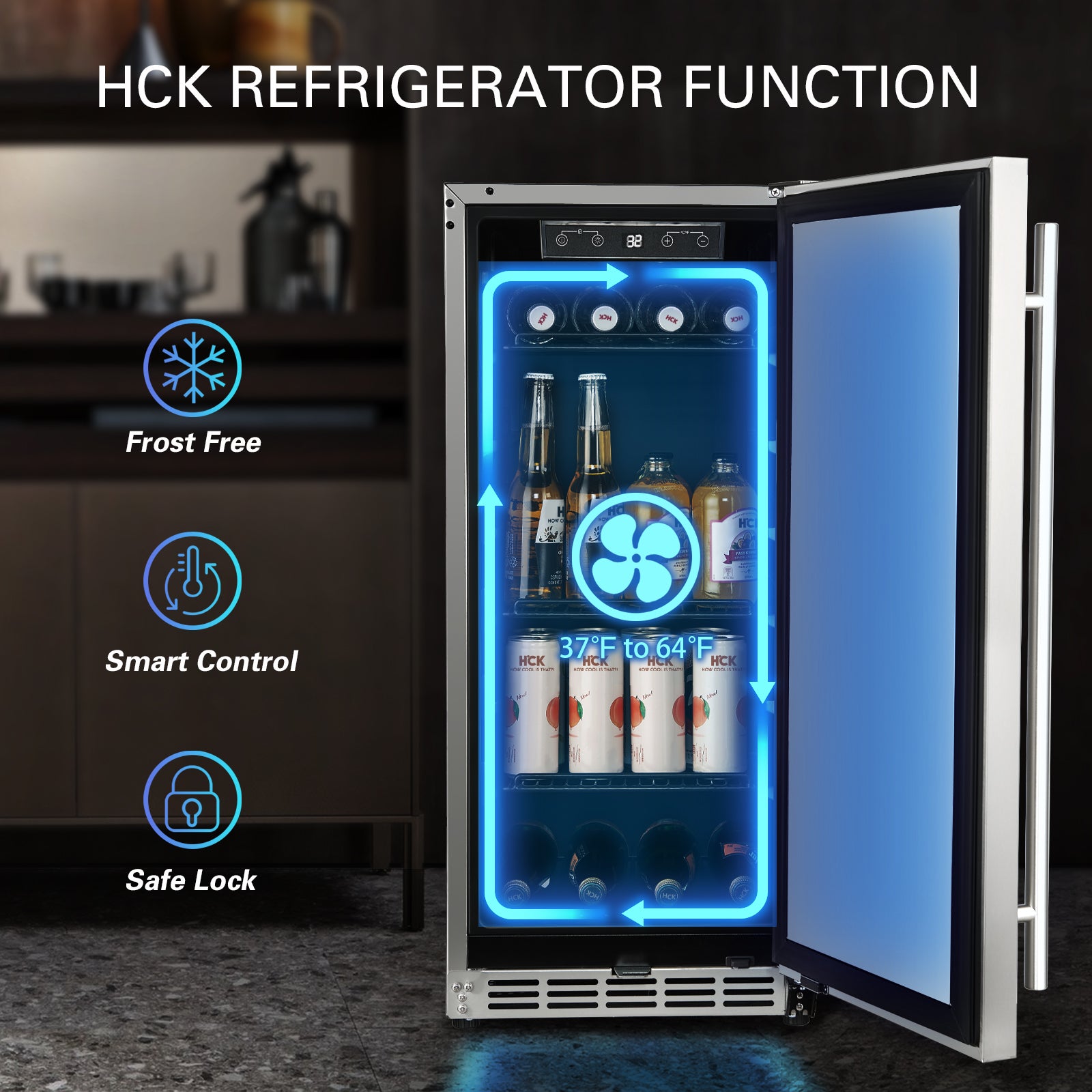 3.2 Cu Ft Undercounter Beverage Outdoor Refrigerator