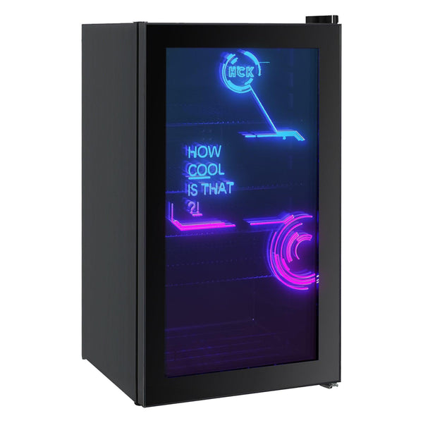 98L Cyberpunk Low-E Glass Door Beverage Fridge