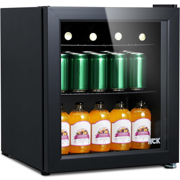 1.7 Cu Ft Beverage Refrigerator, Glass Door, Bar Fridge 