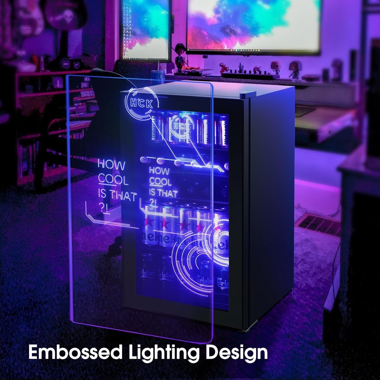 Glass Door Fridge Drink Refrigerator