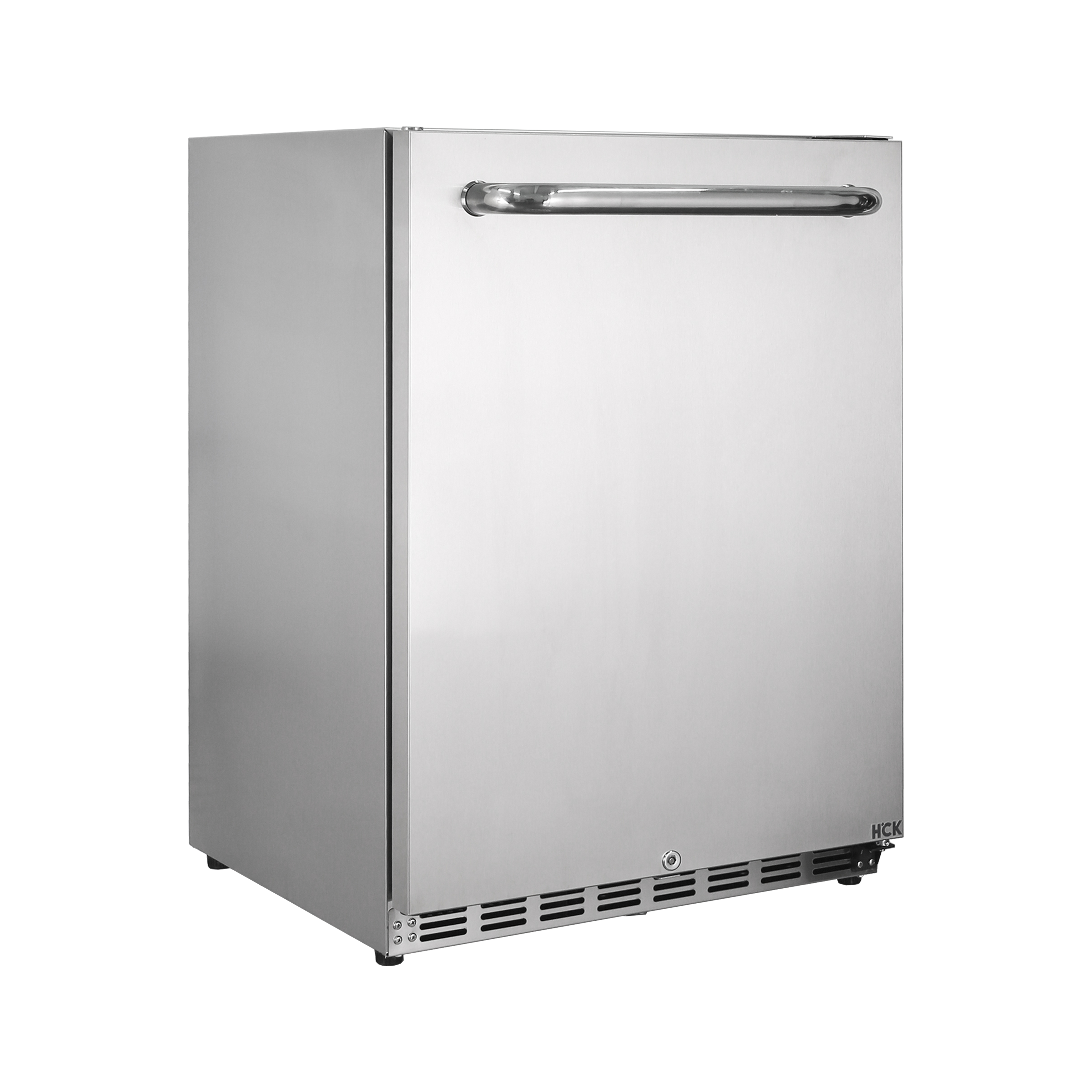 Side view of a 5.12 Cu Ft Undercounter Beverage Outdoor Refrigerator 161 Cans