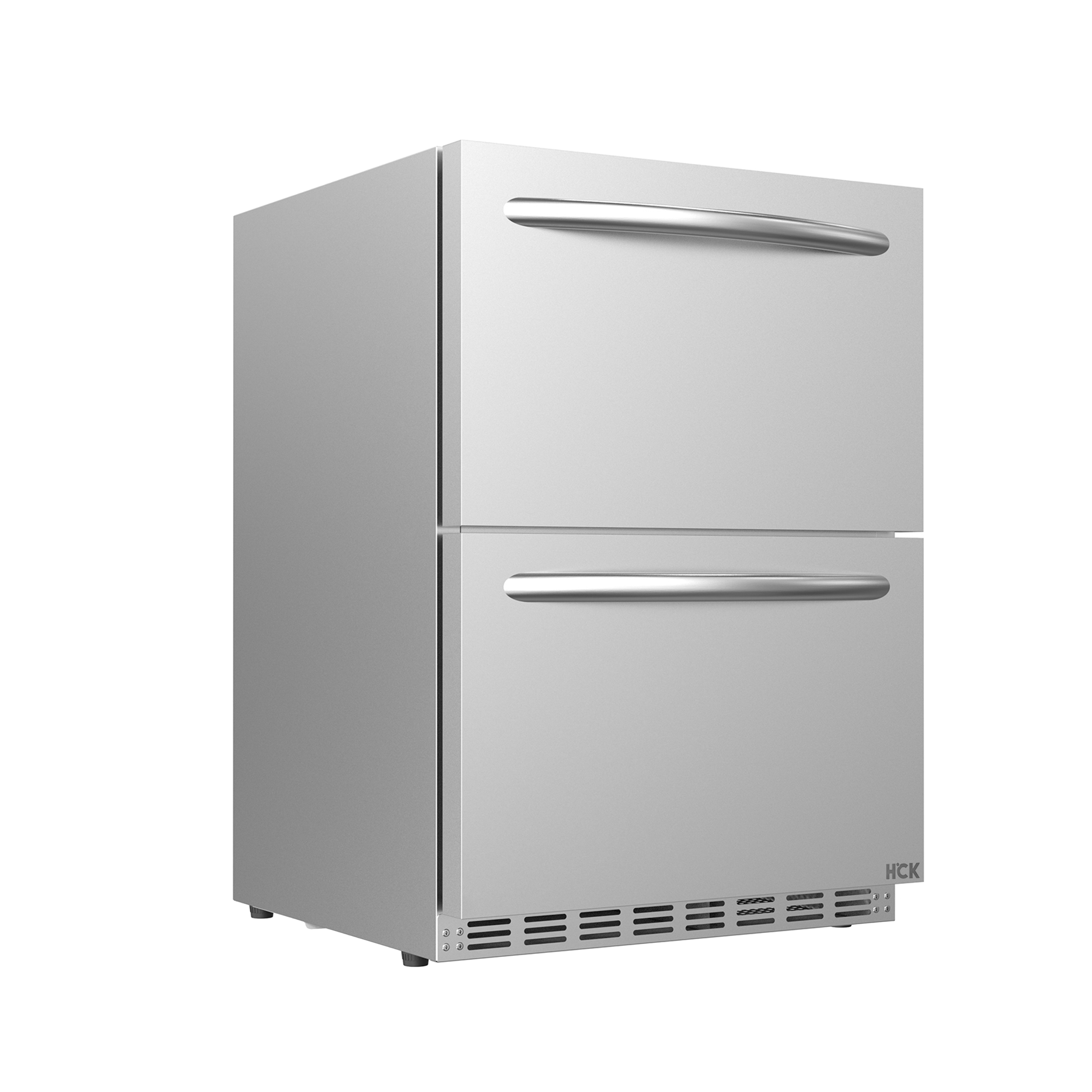 Side view of a 5.12 Cu Ft Outdoor Refrigerator with Drawer Design 160 cans