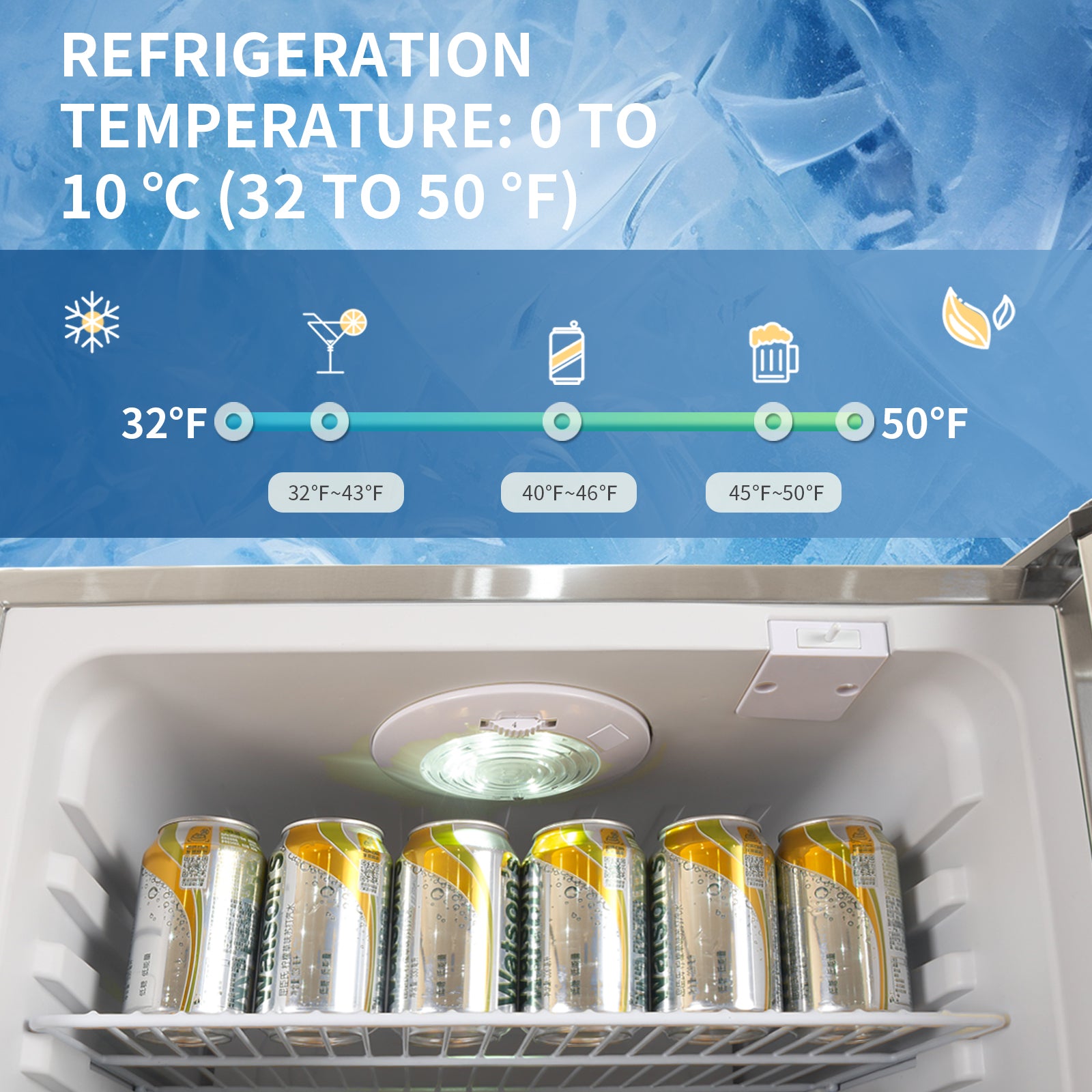 4.1 Cu Ft ‎Stainless Steel Outdoor Beverage Fridge 156 cans