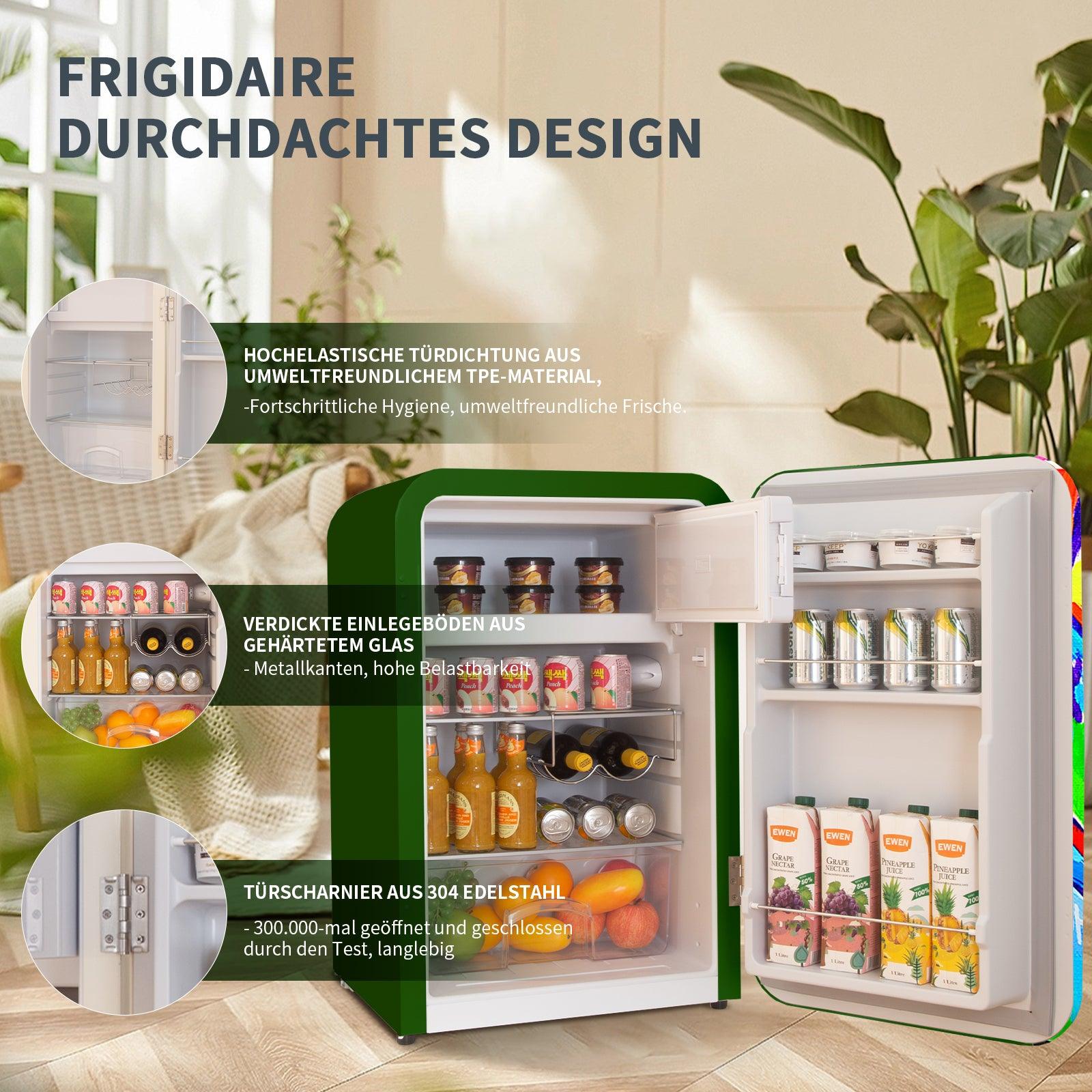 HCK 107L Retro Refrigerator is used multi-design keep your drink more chiller