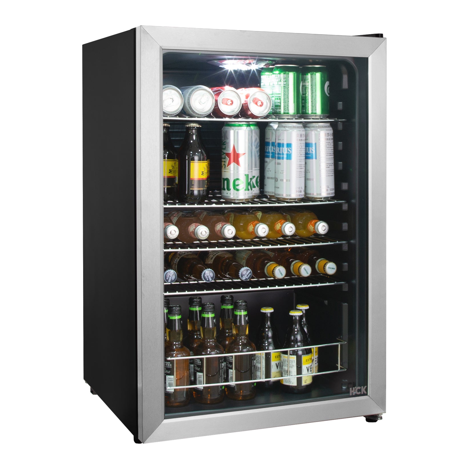 4.03 Cu.Ft Beer Fridge with Dual-Glazed Glass Door 