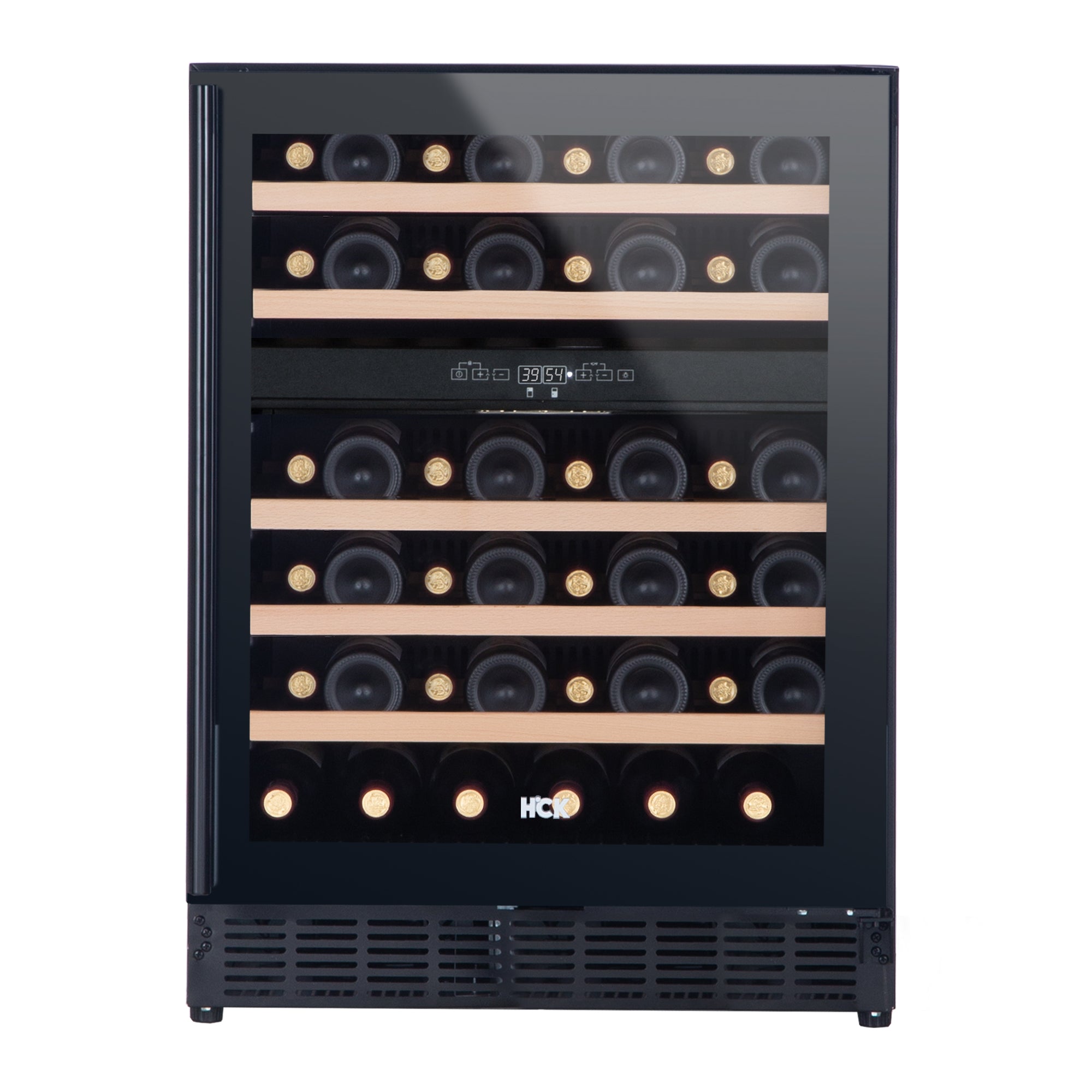 4.5 Cu Ft Black Dual Zone Wine Fridge 46 bottles 