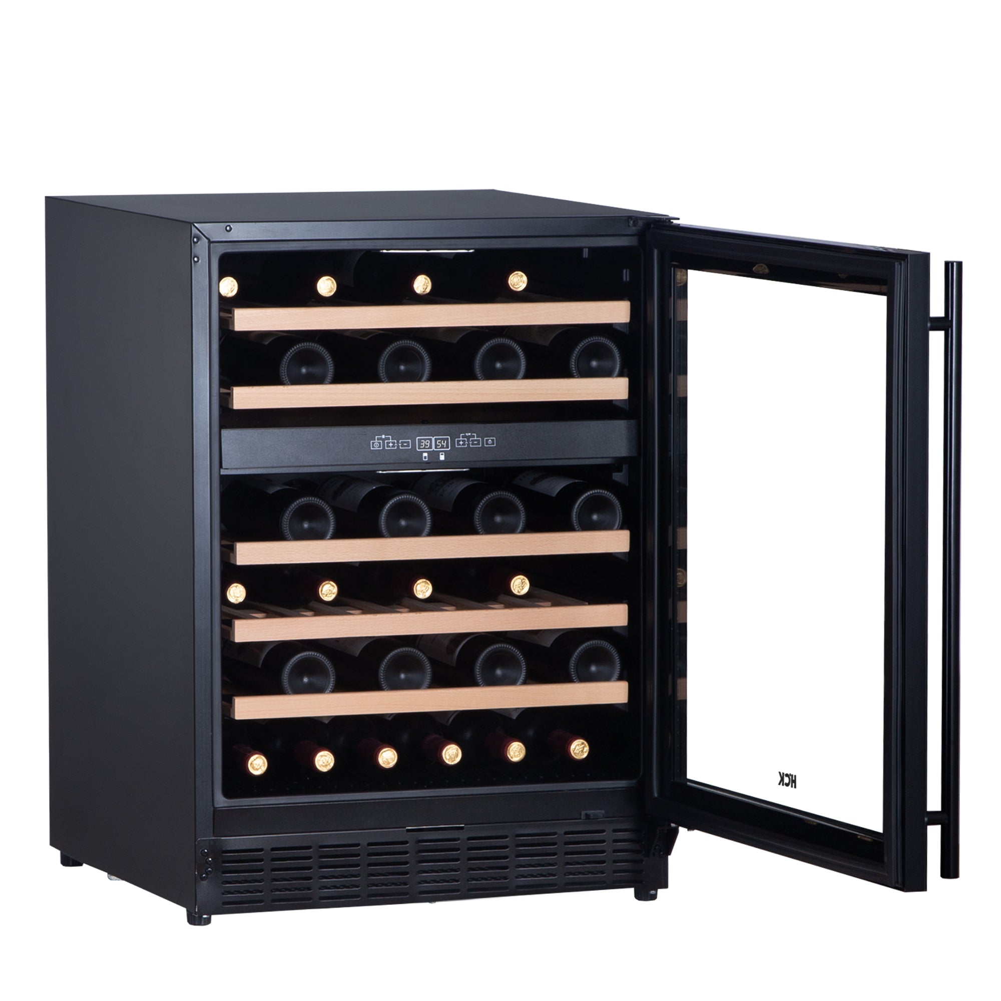 4.5 Cu Ft Black Dual Zone Wine Fridge 46 bottles