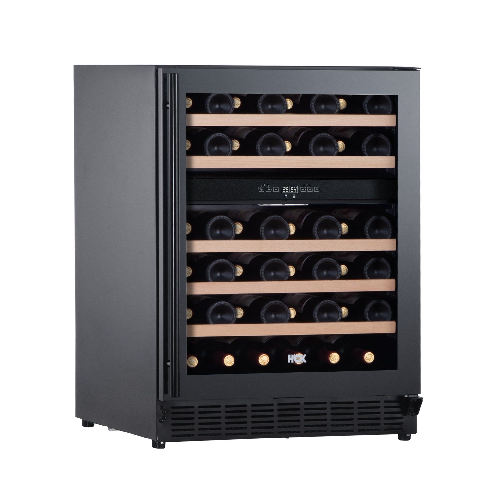 4.5 Cu Ft Black Dual Zone Wine Fridge 46 bottles 