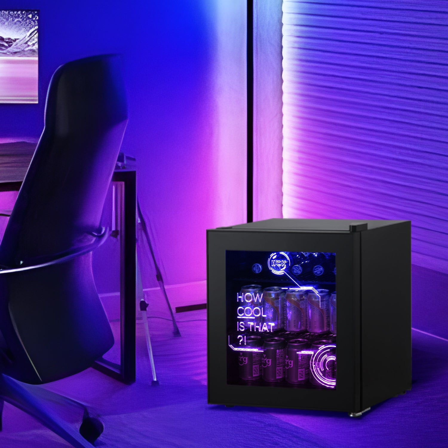 With 48L of organized cooling space, this fridge holds all your essentials – drinks, snacks, energy boosters – without taking up much room. Small footprint, serious performance.